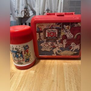 Vintage Disney Aladdin 101 Dalmatians Lunchbox and Thermos